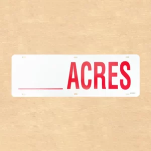 Acres Sign Rider