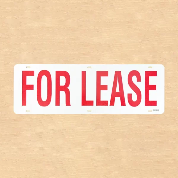 For Lease Sign Rider