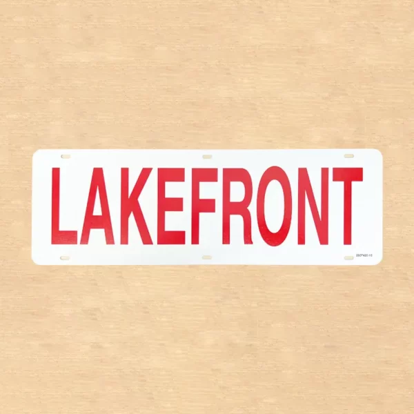 Lakefront Sign Rider