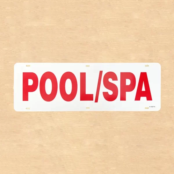 Pool Spa Sign Rider
